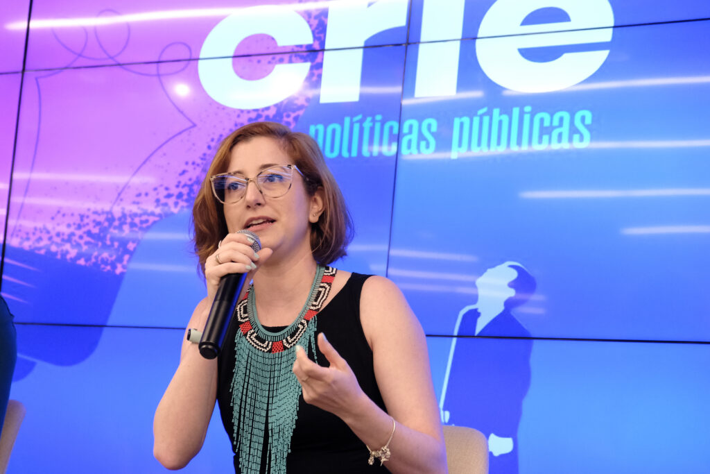“Nosso papel é garantir que os recursos culturais impulsionem as cadeias criativas locais”. Jenifer Botossi, durante o lançamento do Crie Políticas Públicas - 1° Fórum. Foto: Sebrae São Paulo. 